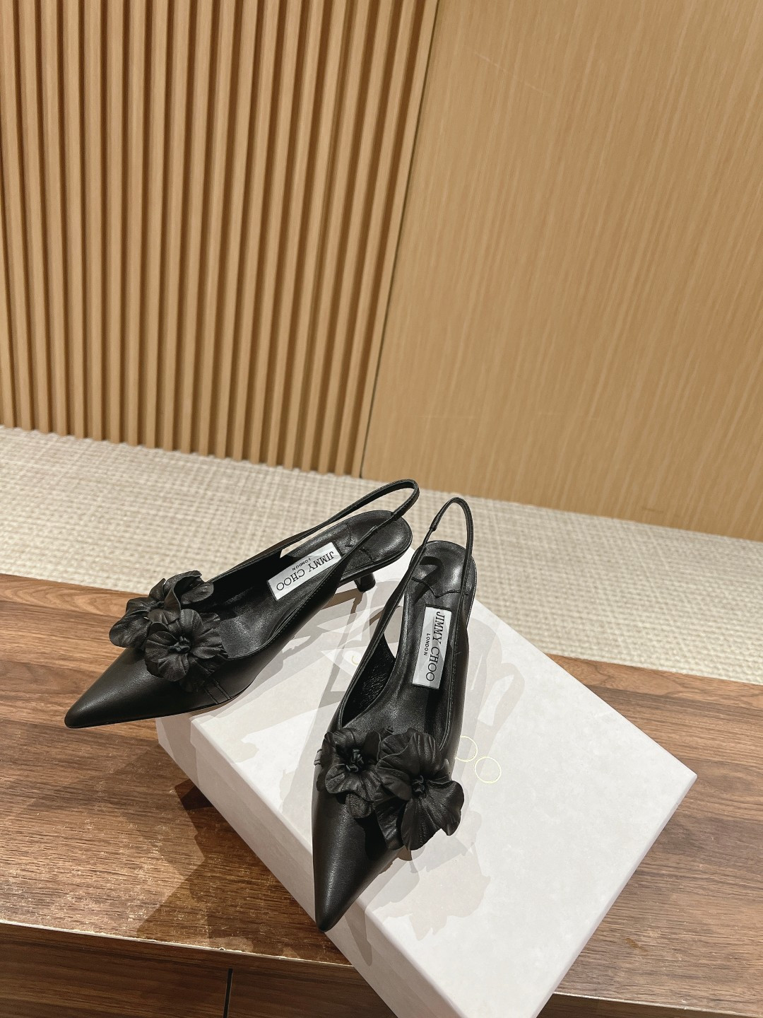 UA J1m*y Ch00 ROSALIA FLOWERS Slingbacks 4.5cm