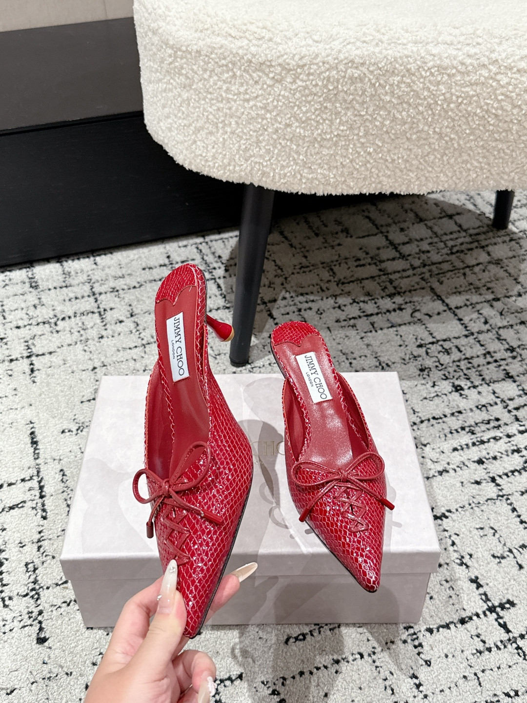 UA J1m*y Ch00 Scarlett Mule 5cm