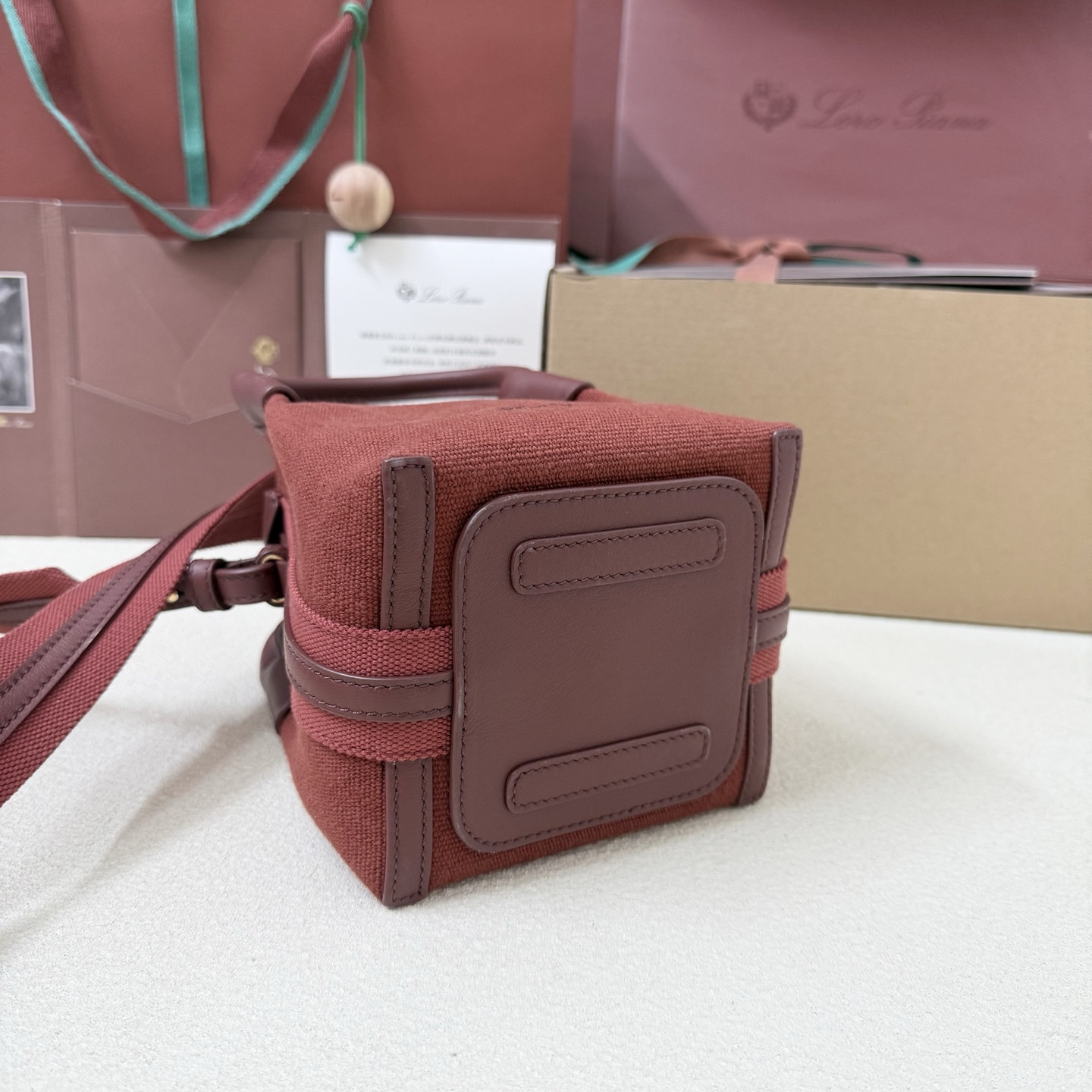 L0r0 P1ana Micro Bale Cotton bag 23x16x14cm