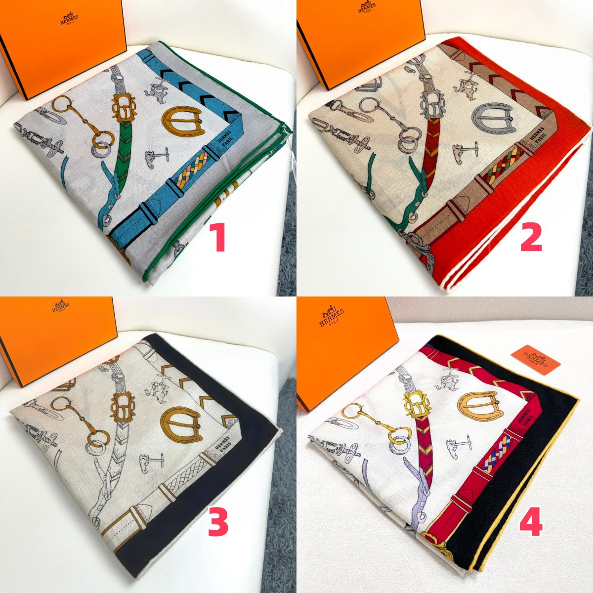 H**me5 scarf 135x135cm 70% cashmere 30% silk