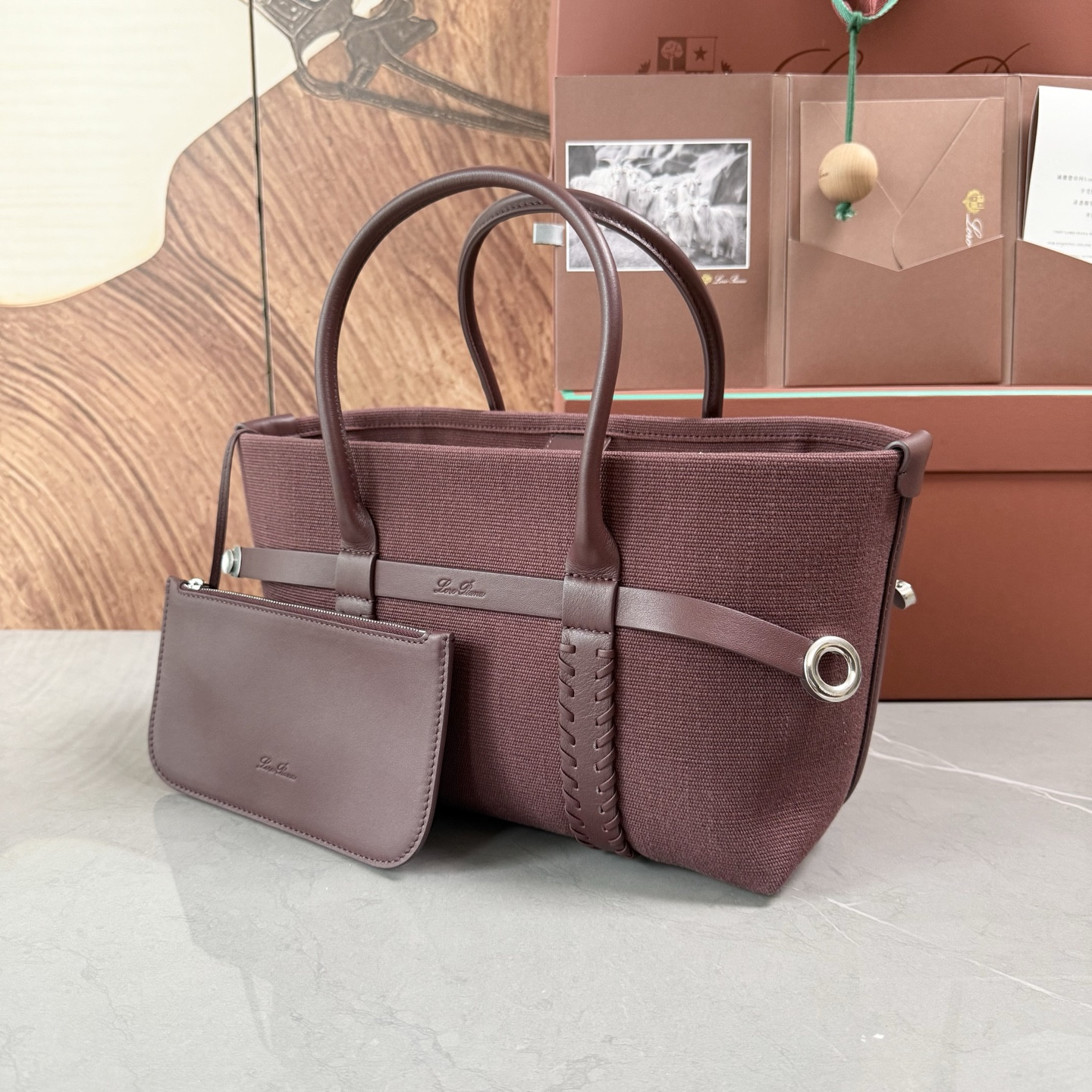 L0r0 P1ana Small Ghiera Shopper 28x19x12cm