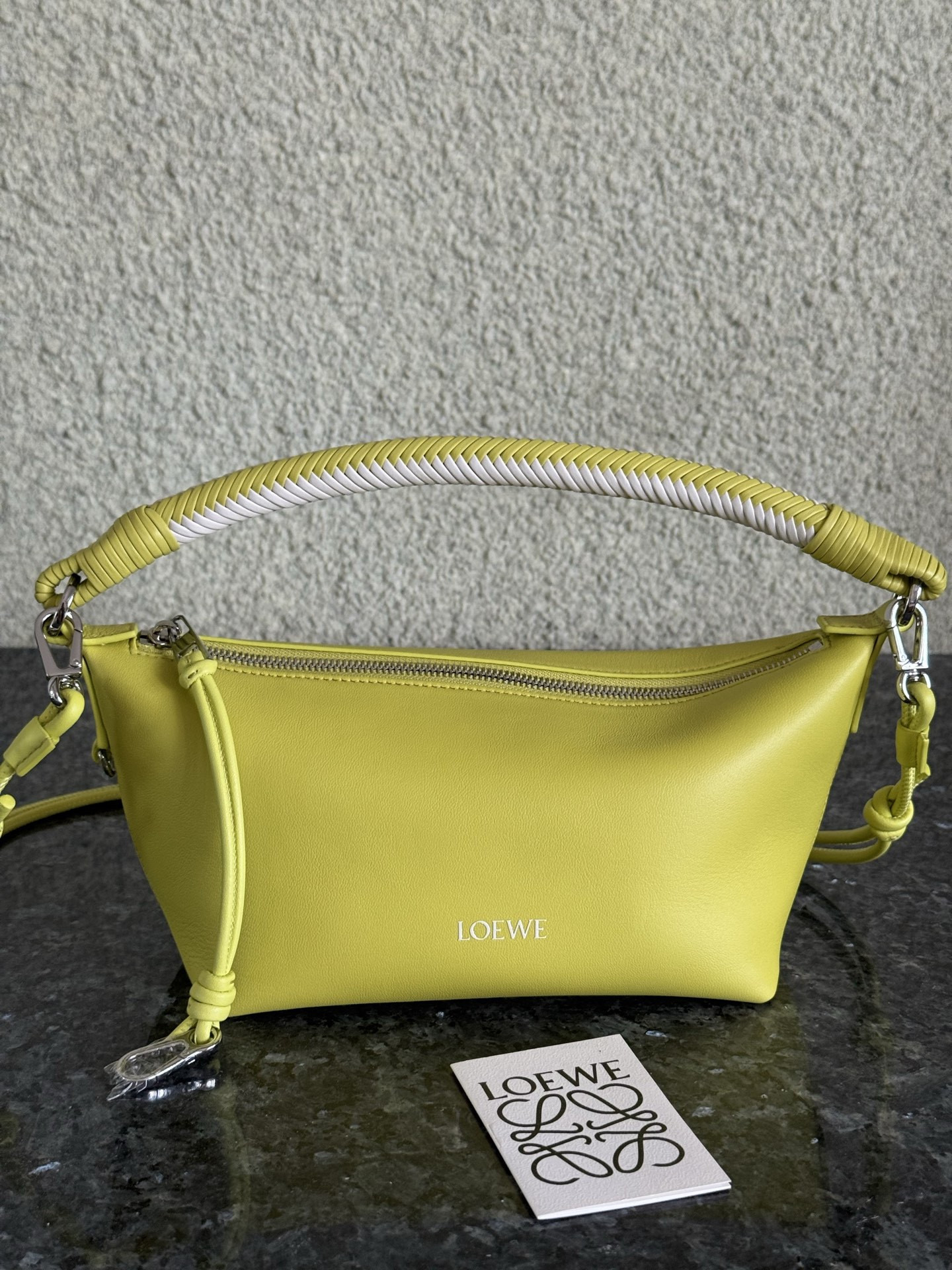 L0ew* Cala Mini Bag in Mellow Nappa Lambskin 13x26x10cm