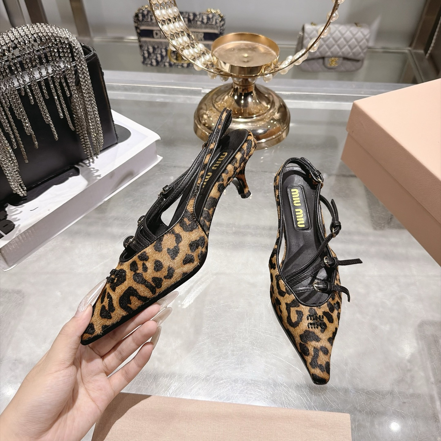 UA M1v M1v Crocodile Embossed Slingback Pumps